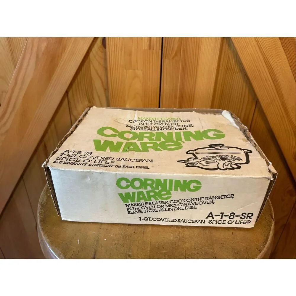 Vintage Corning Ware Spice of Life L'Echalote 1 Quart Casserole Dish With Origin